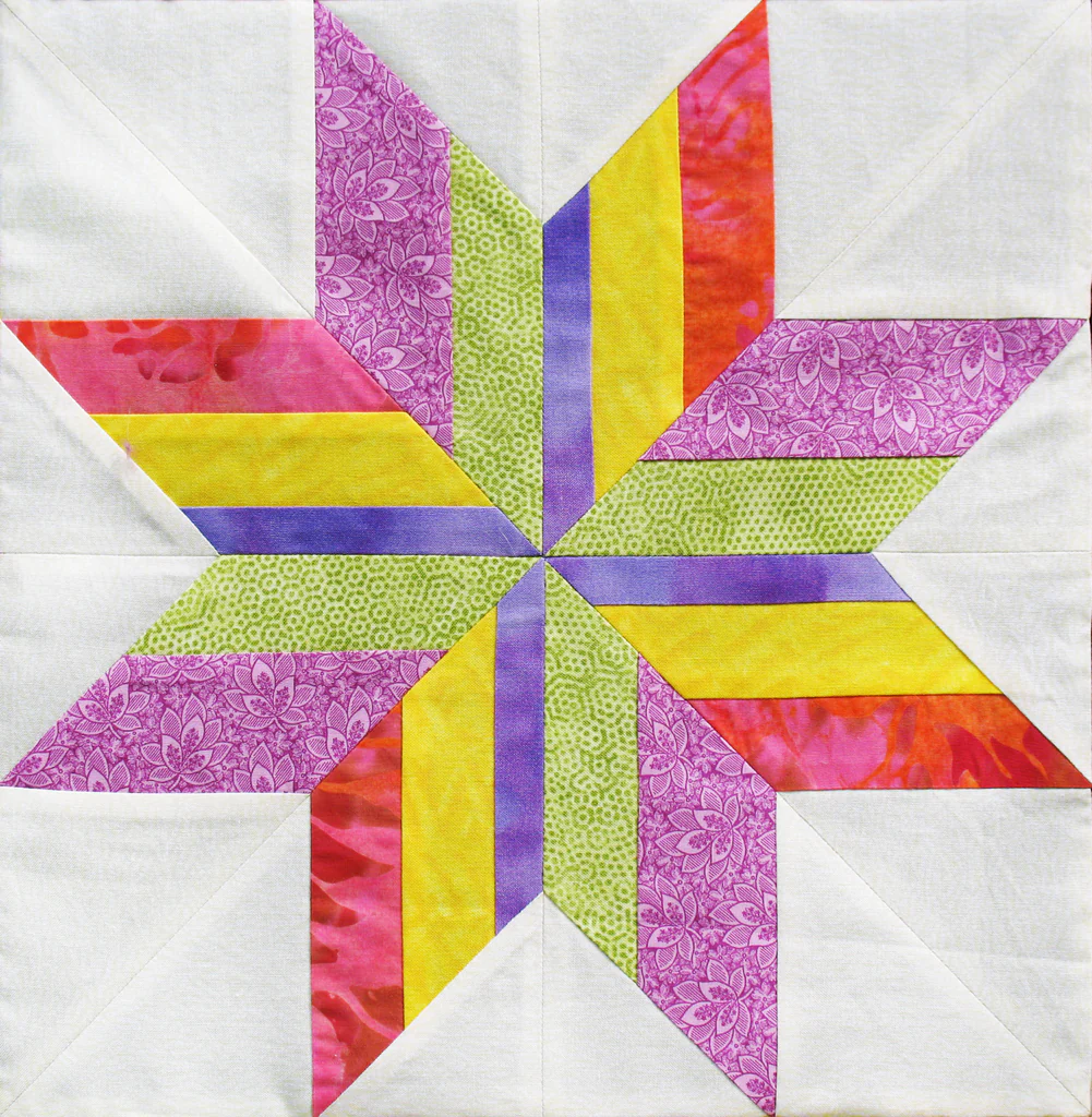 Strip Pieced Lemoyne Stars Technique Sheet