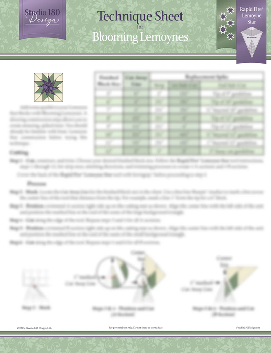 Blooming Lemoynes Technique Sheet
